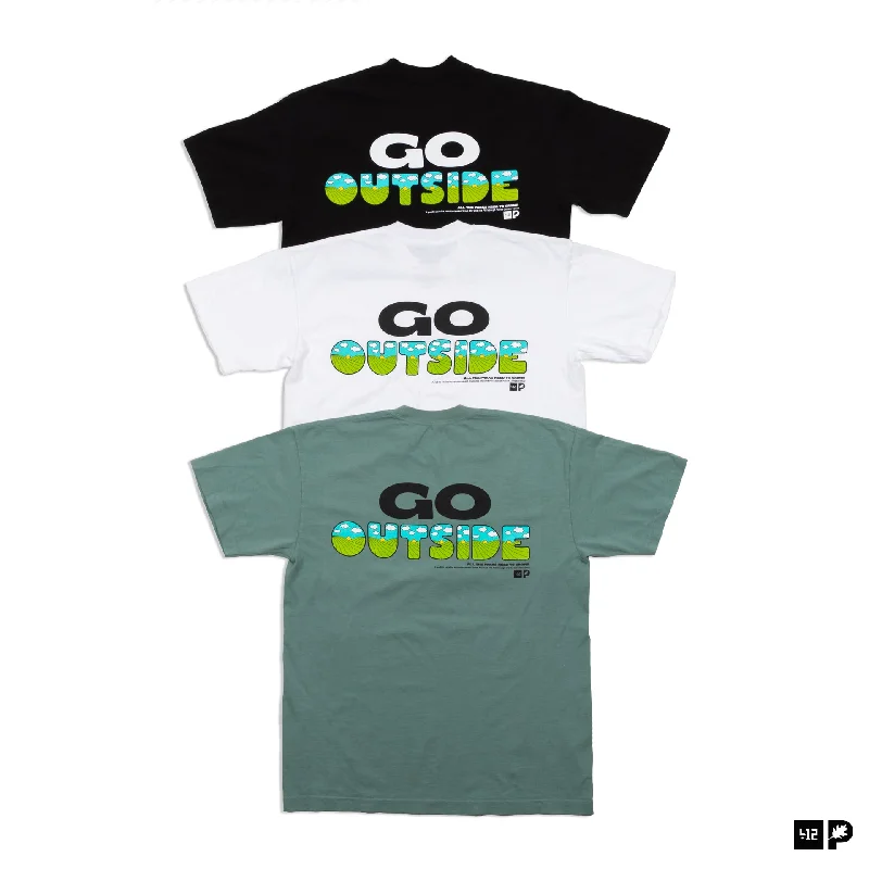 Women's Blouse with Wide Collar412® x PPC® "GO OUTSIDE" Tee