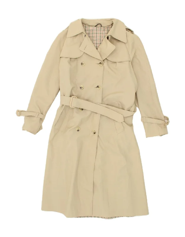 Women's Button-Up CoatsVINTAGE Womens Trench Coat UK 14 Large Beige