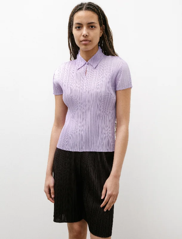 Women's Blouse with Sweetheart NeckMonthly Colours SS Polo Purple Onion