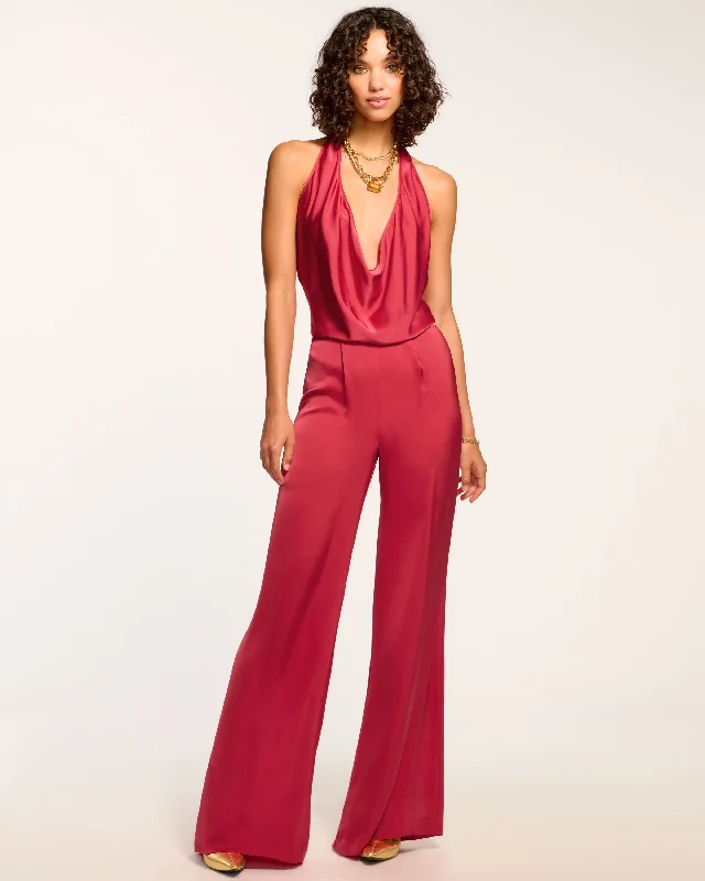 Women's Jumpsuits with Shirt CollarHarriet Halter Jumpsuit