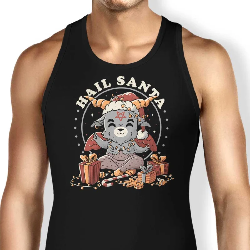 Women's Blouse with Sweetheart NeckHail Santa - Tank Top