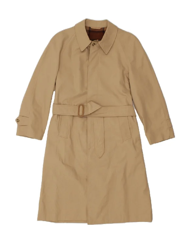 Women's Coats with Fur Trimmed HoodBALLARINI Womens Raincoat UK 14 Medium Beige Polyester