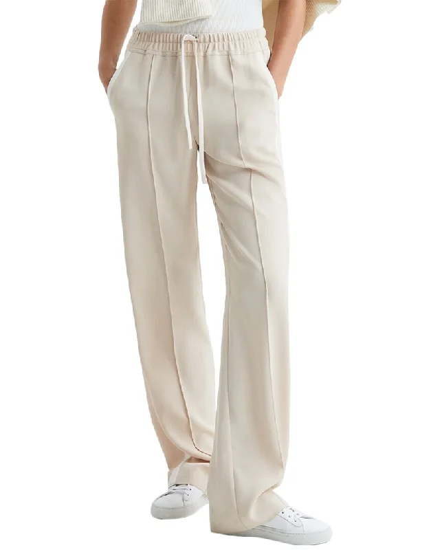 Women's Jodhpurs with Cropped LengthReiss Frazer Wide Leg Side Stripe Trouser