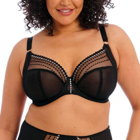 plus-size sticky bra for dressesELOMI MATILDA UW PLUNGE BRA BLACK