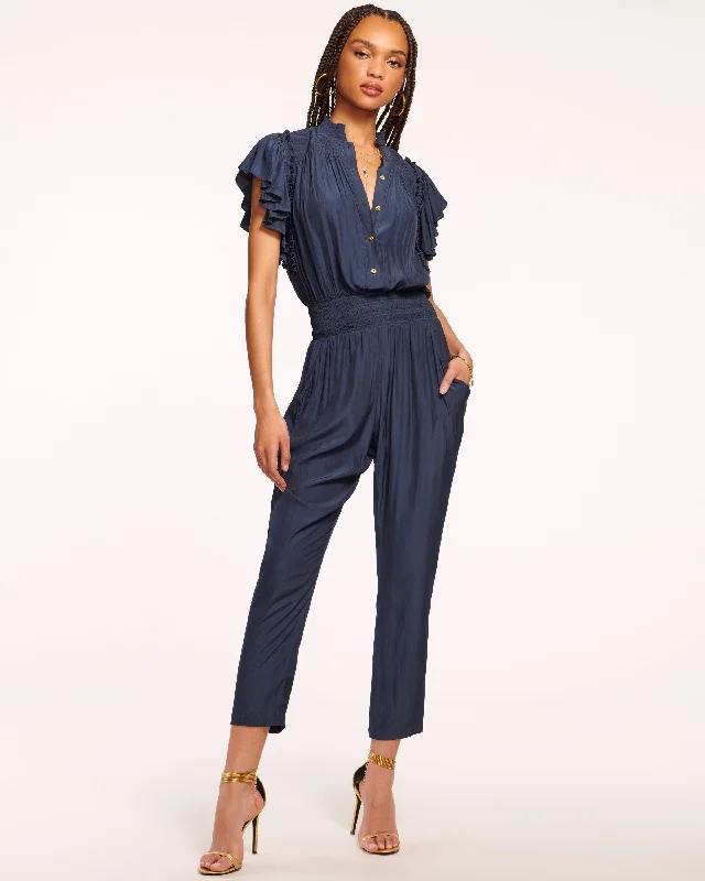 Women's Jumpsuits with Sweetheart CollarLane Smocked Jumpsuit