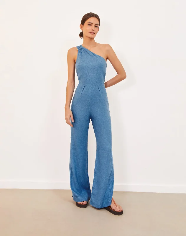 Women's Jumpsuits with Keyhole CollarAvery Detail Jumpsuit - Cave