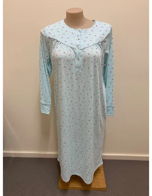 women's pajamas for those who cherish their bedtime routinesSchrank3/4 Length Poly-Cotton Nightie