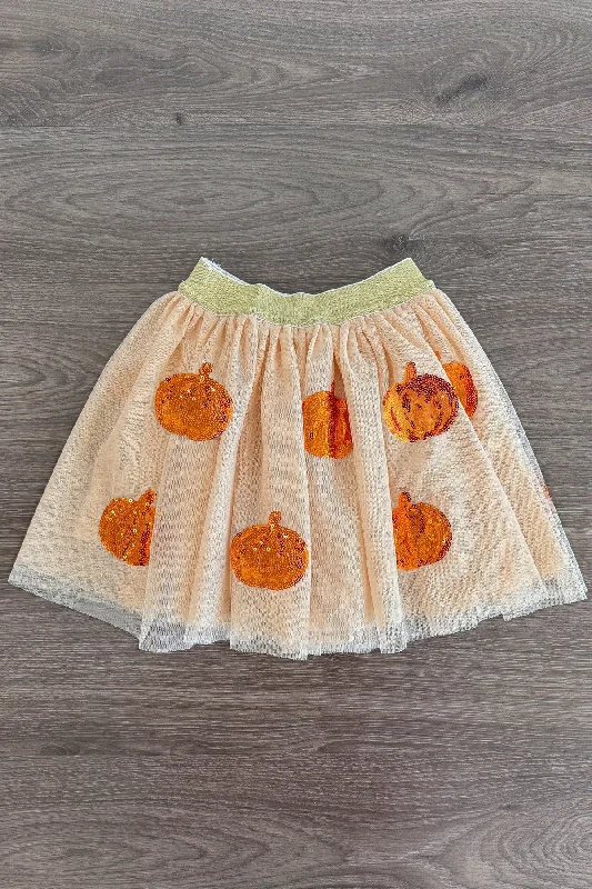 Women's Keyhole Hem SkirtsSequin Pumpkin Tutu Skirt