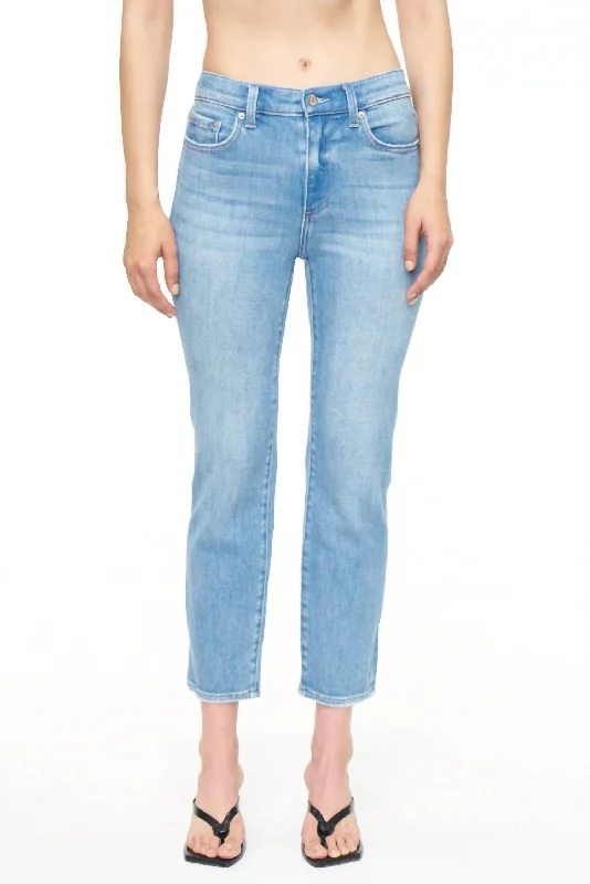 Women's JodhpursMonroe Crop High Rise Cigarette Crop Jeans In Mai Tai