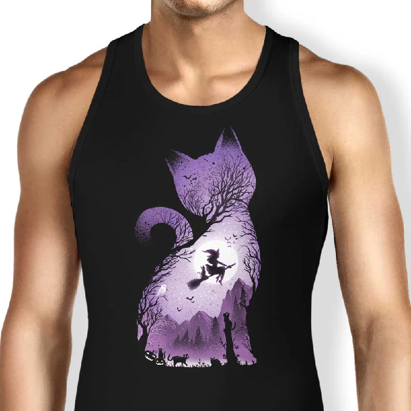 Women's Round-Neck BlouseWitch's Cat - Tank Top