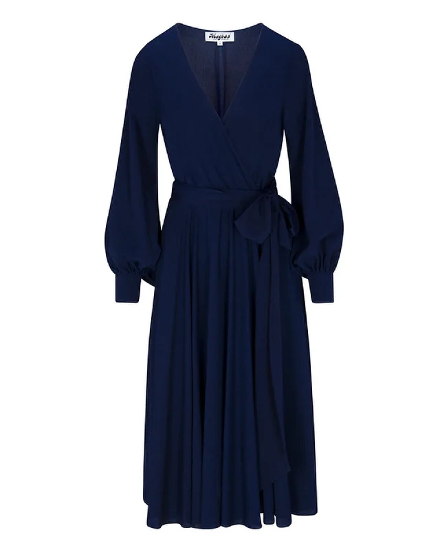 Women's Sweetheart-Back DressesLilyPad Midi Dress - Navy