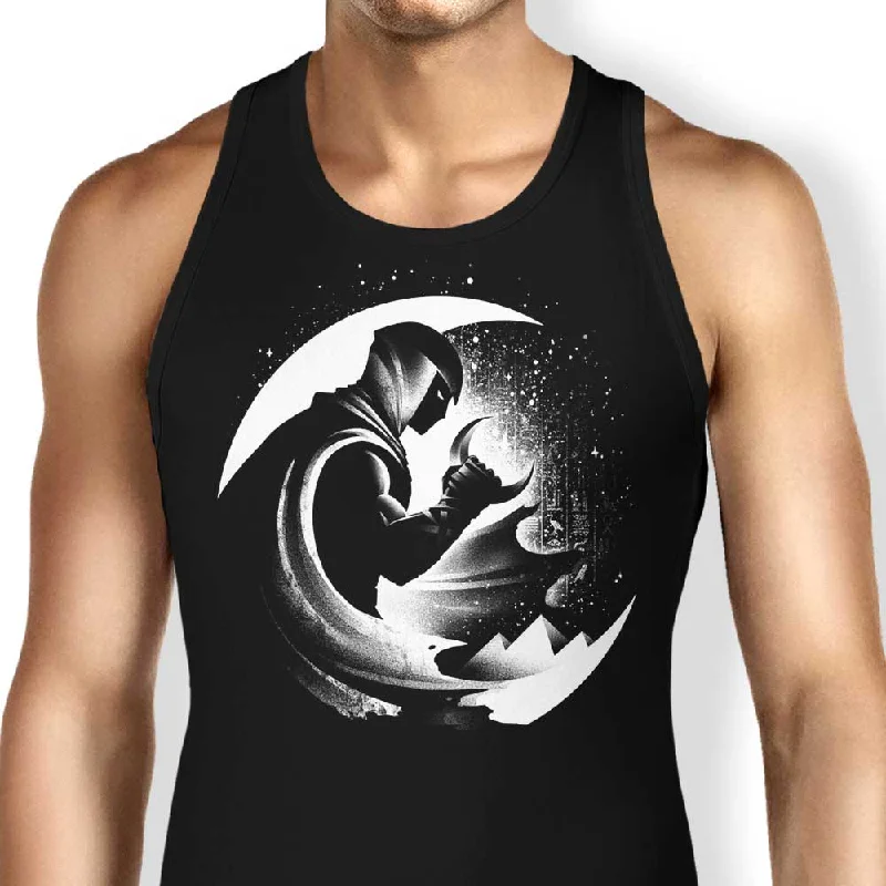 Women's Ruffled BlouseThe Crescent Moon - Tank Top