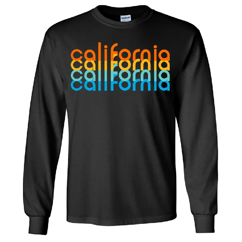 Women's Hoodie JacketsCalifornia Rainbow Stack Long Sleeve Shirt