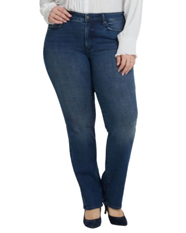 Women's Jodhpurs with ZipperMarilyn Straight Jeans In Hera