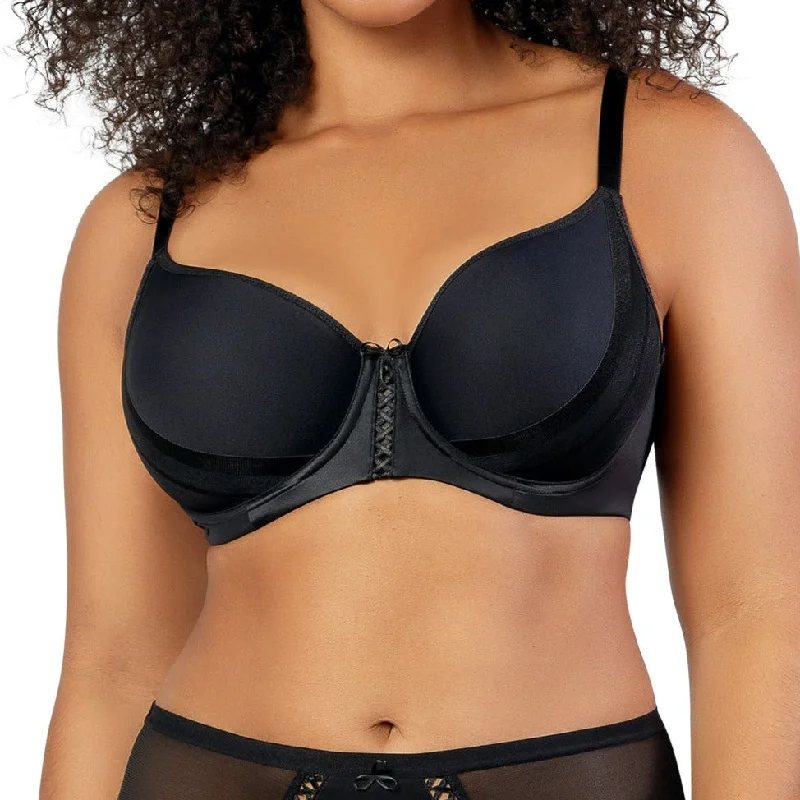 lace-trimmed convertible bra for special eventsPARFAIT SHEA SPACER T-SHIRT BRA BLACK