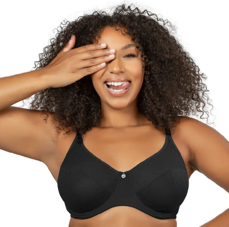 plus-size nursing bra with crossover strapsPARFAIT ENORA MINIMIZER BRA BLACK