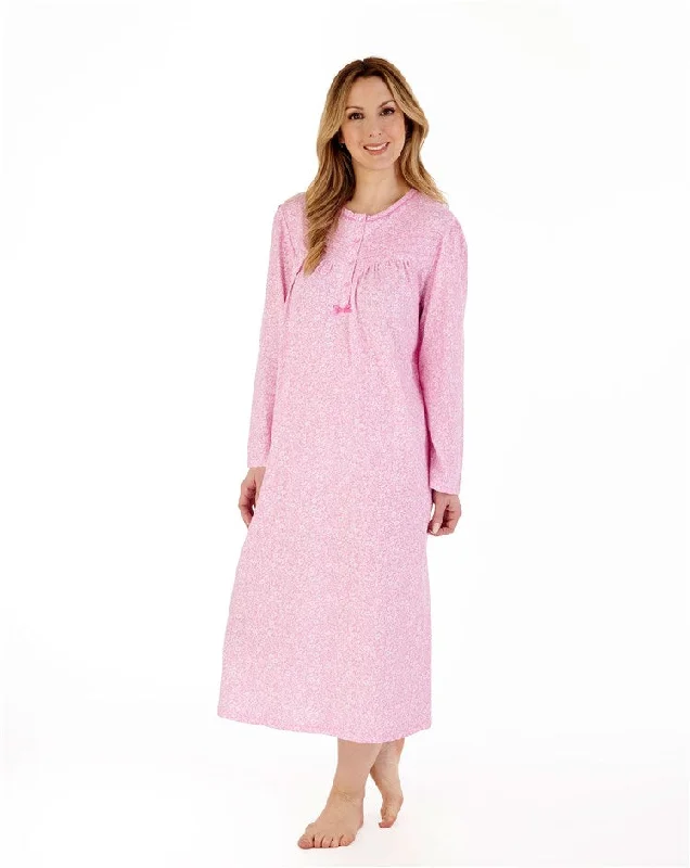 women's pajamas in pastel colorsDitsy Floral Cotton Knit Nightdress