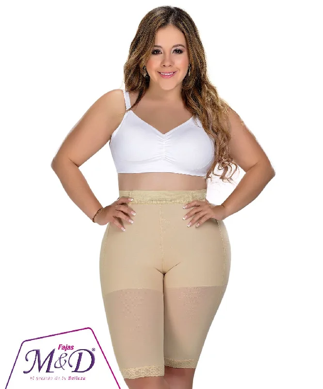 plus-size waist cincher with lace overlaySTA0323 Long Short