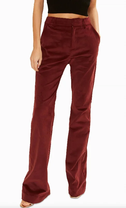 Women's Harem ShortsLola Pants In Cabernet