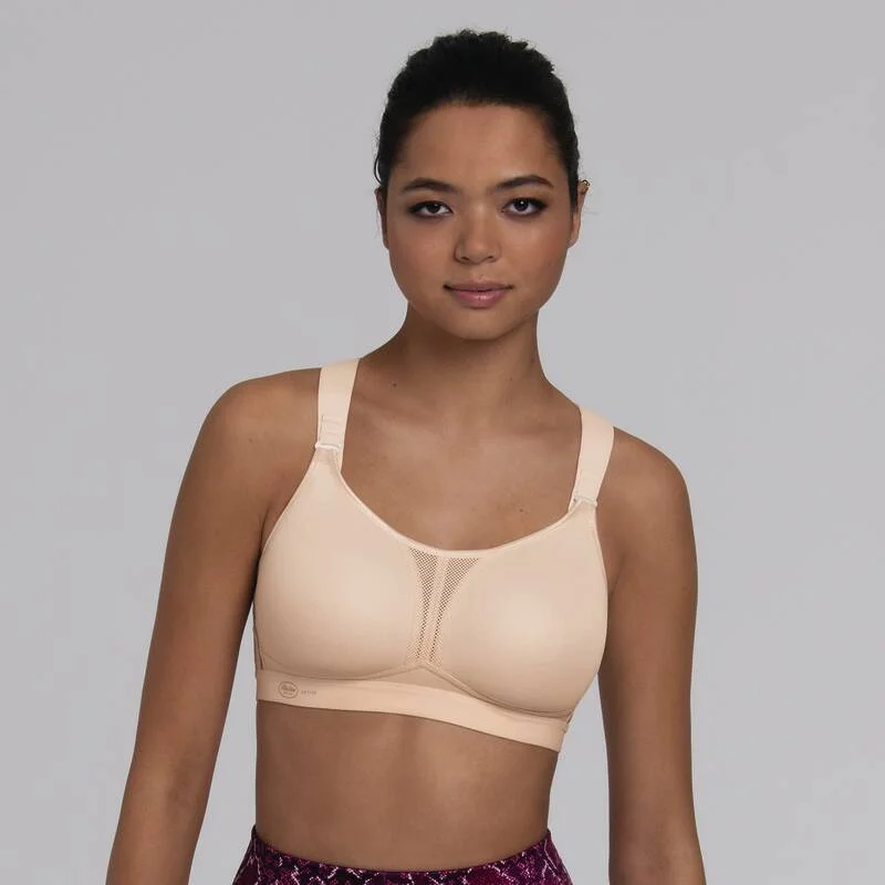 wireless bra with molded cupsANITA DYNAMIX STAR SPORTS BRA X-BACK SMART ROSE