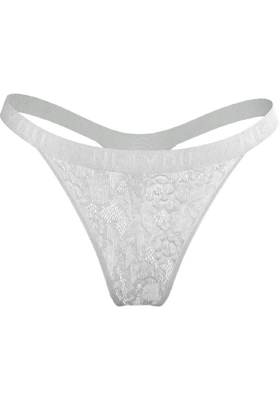 stretchable satin hipster panties for a luxurious feelWhite Lace - Дантелени прашки / бикини