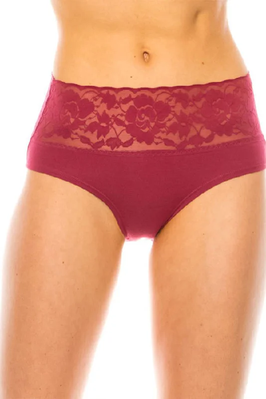 sheer lace hipster panties for womenLace Band High Waist Panty