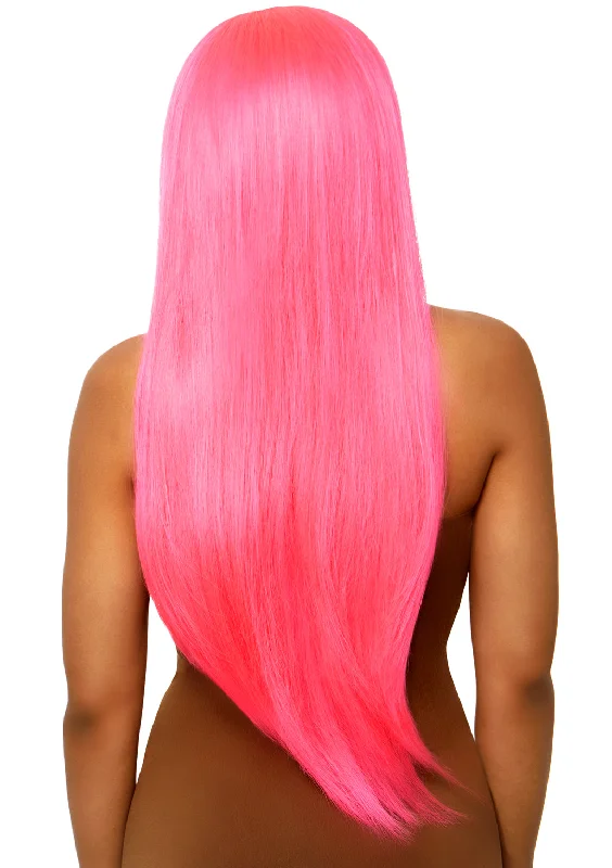 convertible bra with hook-and-eye closureLong Straight Wig 33 Inch - Pink