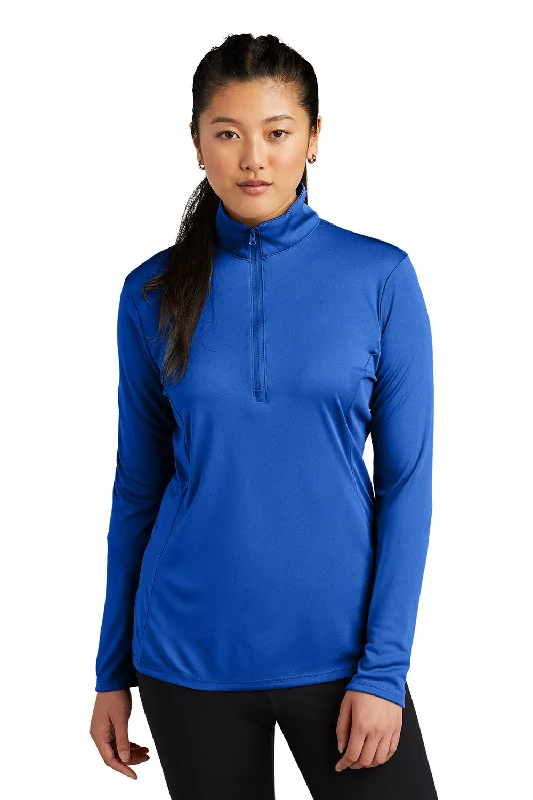 Women's Hooded Sweatshirts with Modal LiningSport-Tek Womens Competitor Moisture Wicking 1/4 Zip Sweatshirt - Royal Blue