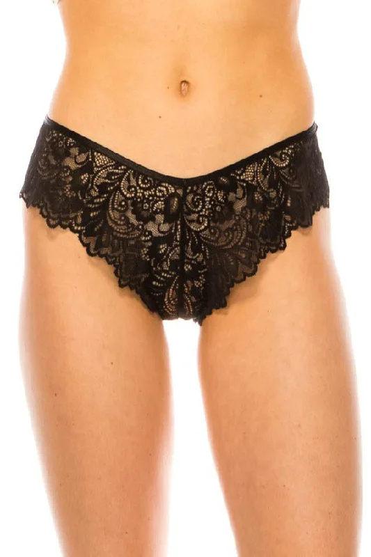 floral print hipster panties with a stretchable waistbandLace Panty