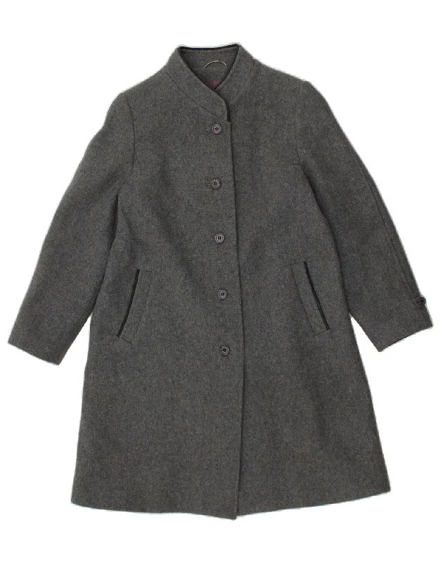 Women's Coats with HoodJULIUS Womens Overcoat UK 14 Large  Grey New Wool