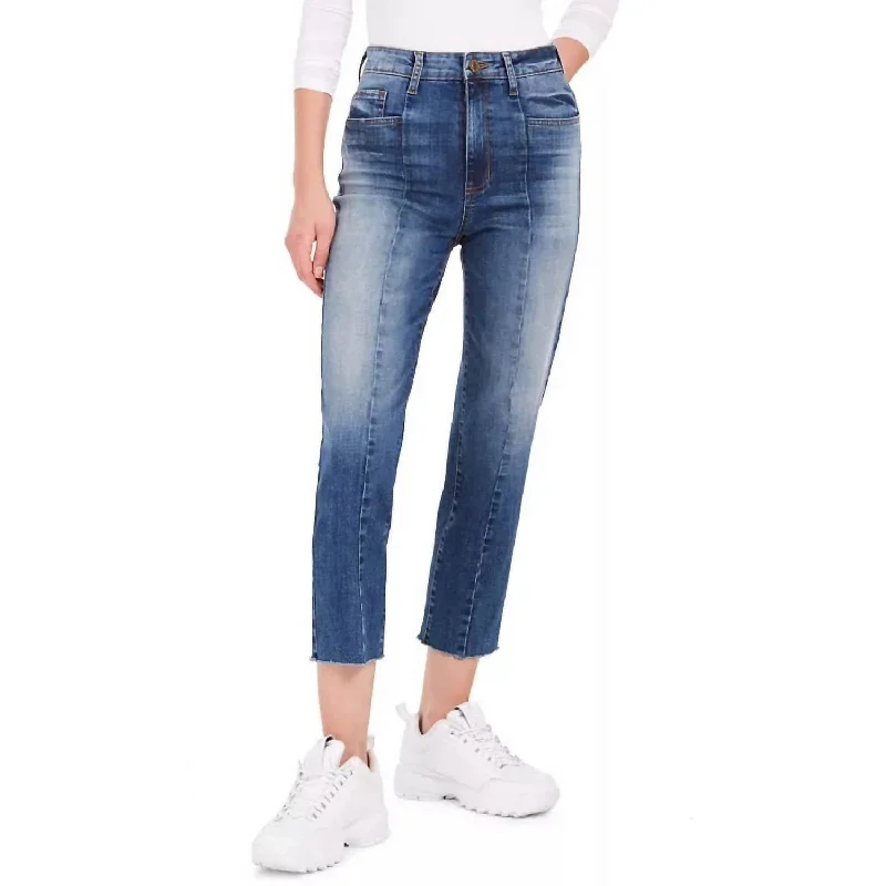 Women's Jodhpurs with Rounded HemAvery Wide Leg Jean In Rockffield W/ Med