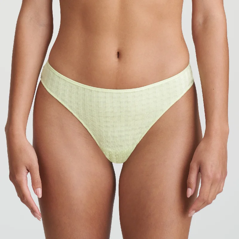 plus-size lace hipster panties with a tummy tuckerMarie Jo Thong - Avero - Apple Sorbet