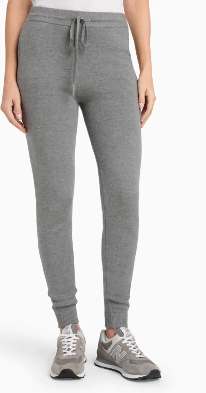  Women's High-Waisted PantsKayla Sweater Jogger In Heather Fog