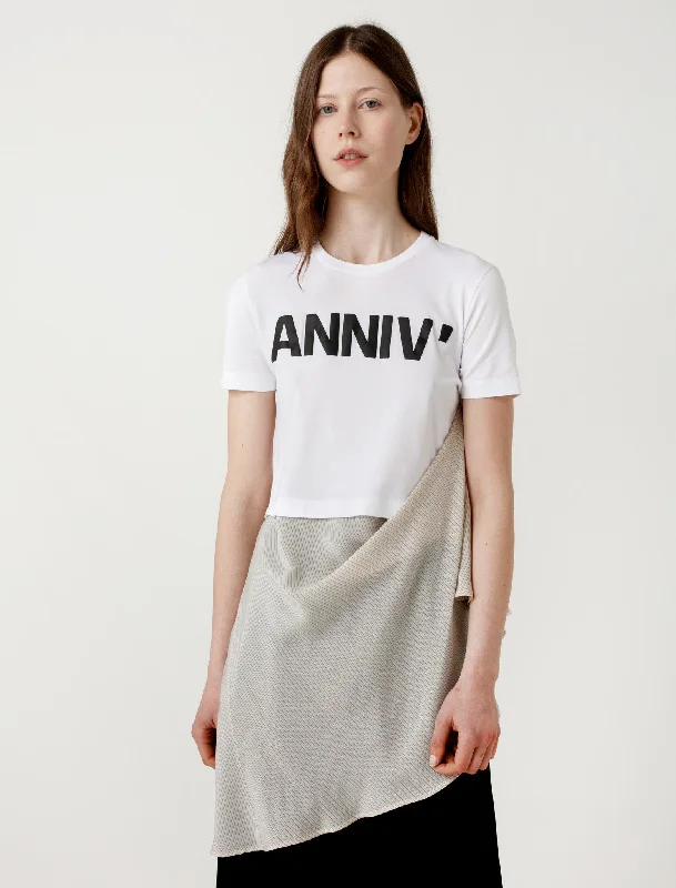 Women's Blouse with Rounded HemANNIV Tee with Skirt Rubber/Olive