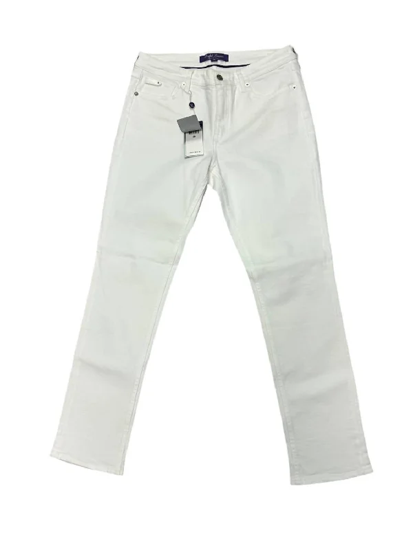 Women's Jodhpurs with V-Shaped CollarWomen's Icon Jean In White