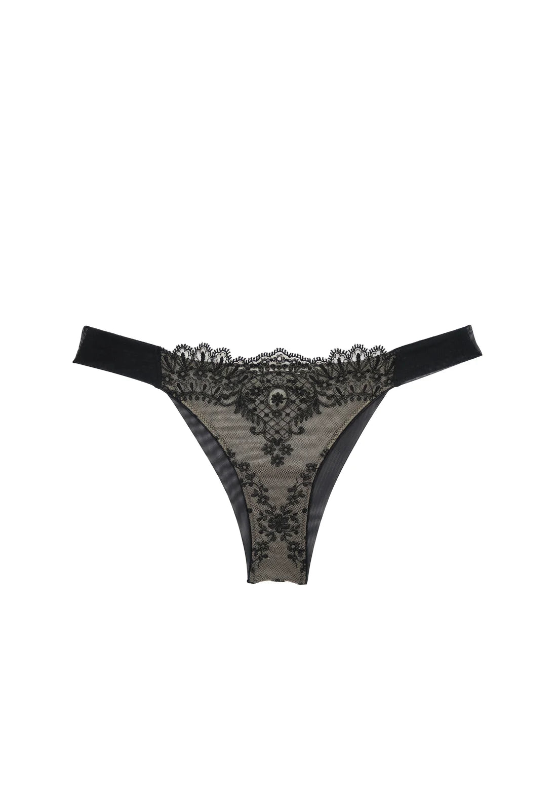 lace overlay convertible braBlack And All That Jazz Thong