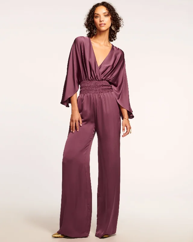 Women's Jumpsuits with Collarless DesignCheri Wide Leg Jumpsuit