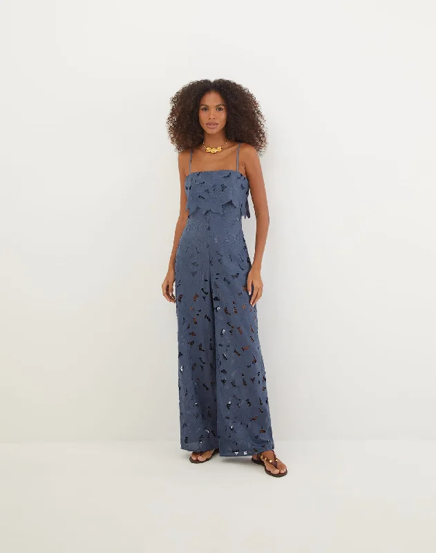 Women's Jumpsuits with U-Shaped CollarEloah Jumpsuit - Bayside