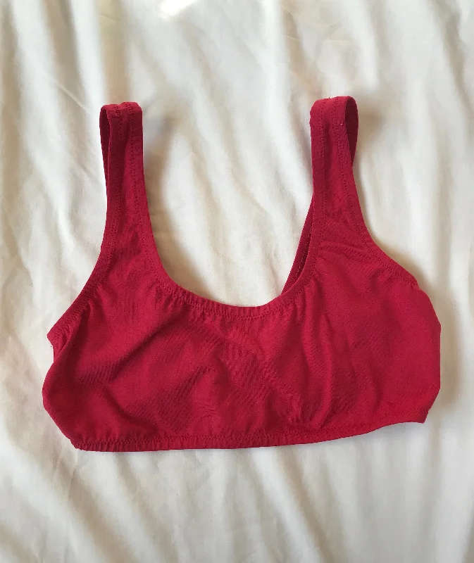 seamless bra with moisture-wicking fabricEvelyn Bralette - Fuchsia