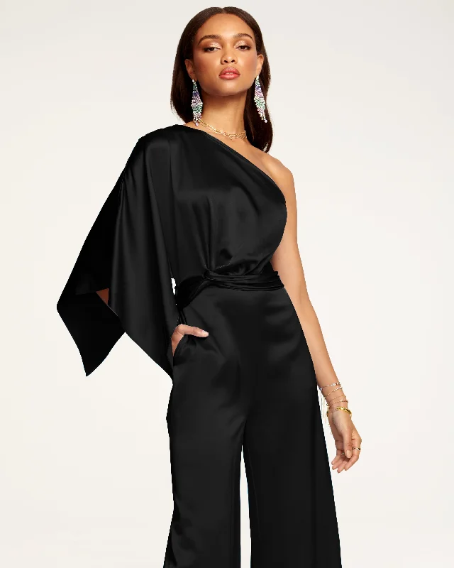 Women's Jumpsuits with Asymmetrical HemSimone One-Shoulder Jumpsuit