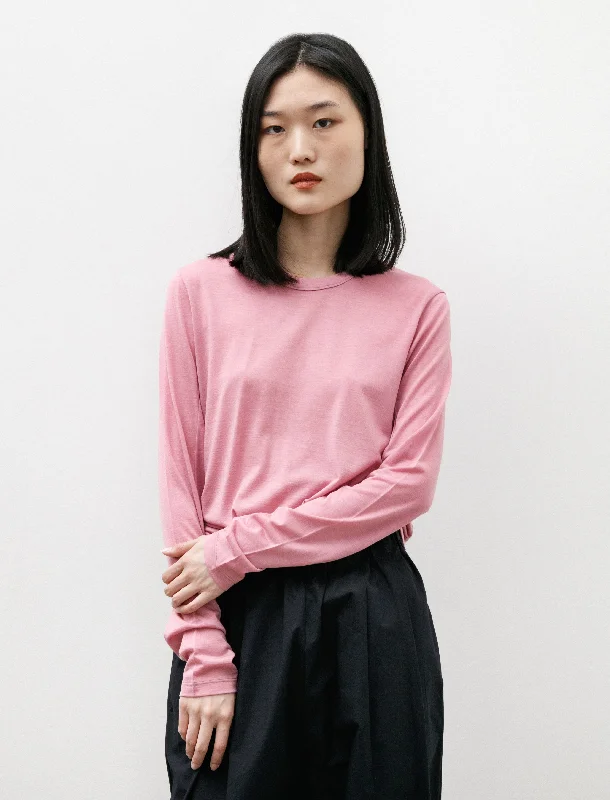 Women's Blouse with U-Shaped CollarFrame LS Crew Hana