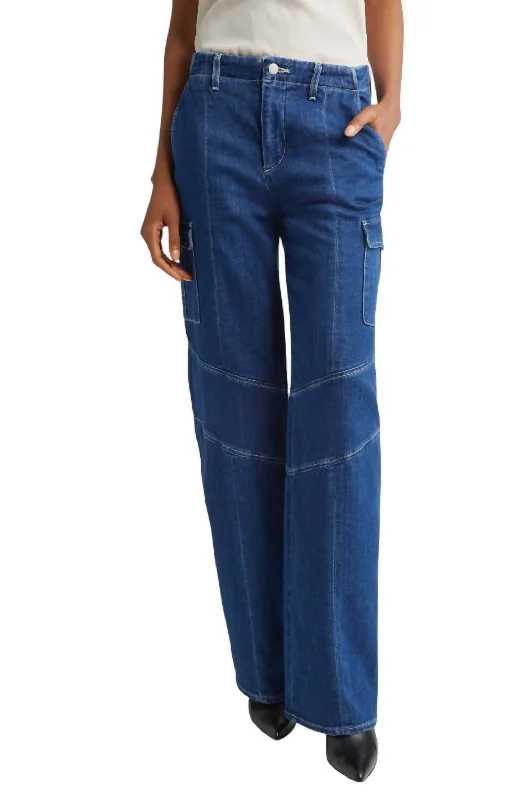 Women's Jodhpurs with Capri LengthBrooklyn Cargo Jean In Barca