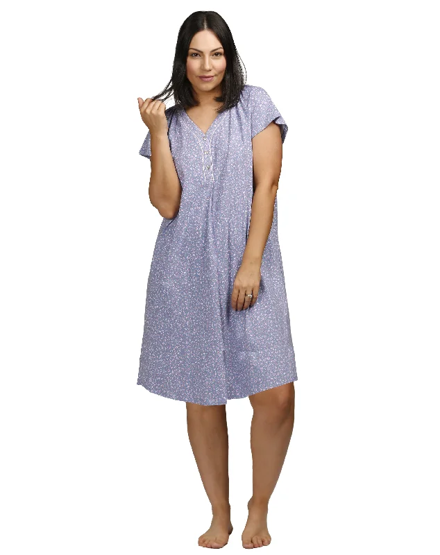 women's pajamas for those who cherish their bedtime routinesSchrank SK312W Wild Flowers Cap Sleeve Nightie