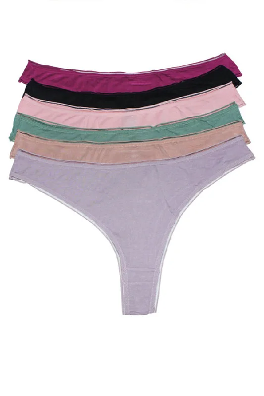 women's underwear with a concealed pocketSuper Soft Thong with Elastic Band