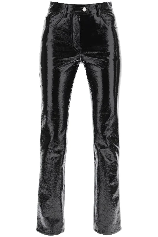 Women's Jodhpurs with Mandarin CollarCourreges Women's Vinyl-Effect Coated Cotton Pants