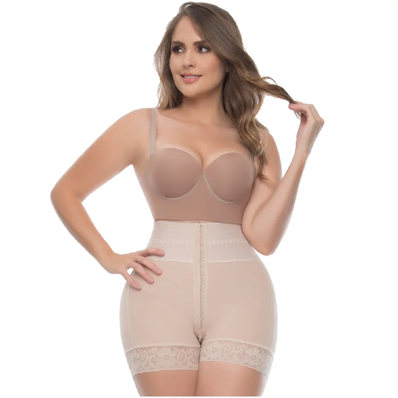 adjustable waist cincher for customizable fitUpLady 6198 | Shorts con Control Abdominal de Cintura Alta los Muslos para Mujer