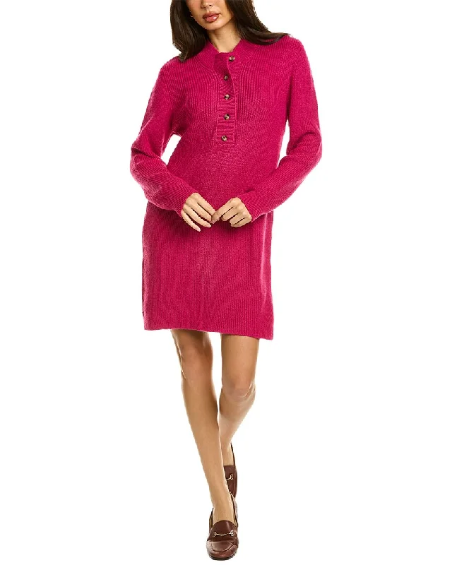 Women's Keyhole Collar SweatersANNA KAY Victoria Sweaterdress