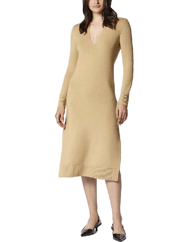 Women's Collarless Design SweatersEquipment Magna Wool Sweaterdress