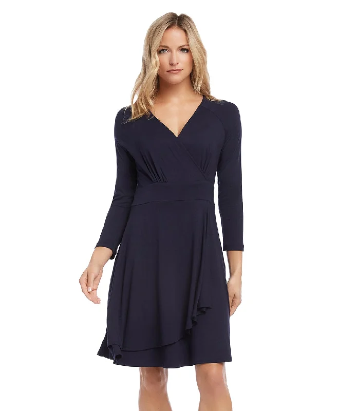 Women's High-Low DressesFaux Wrap Drape Dress