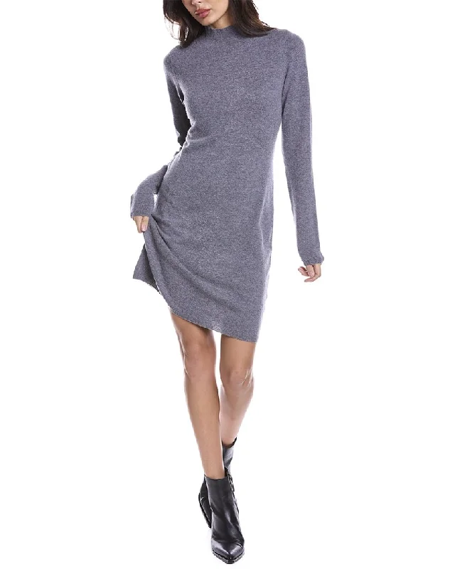 Women's Rounded Collar SweatersKier + J Cashmere Sweaterdress